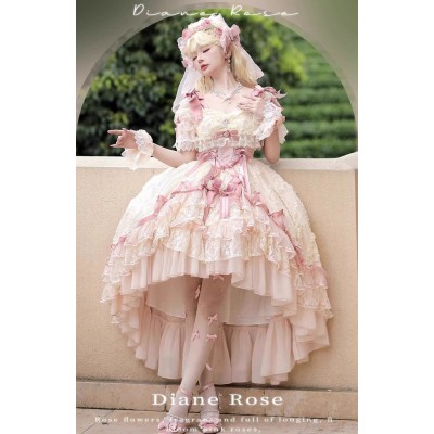 Mie Ye Diane Rose Short Version Bridal One Piece(Slow Reservation/2 Colours/Full Payment Without Shipping)